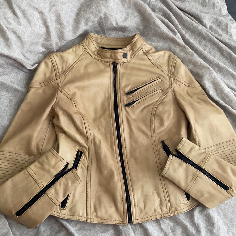 Genuine Leather Moto Jacket